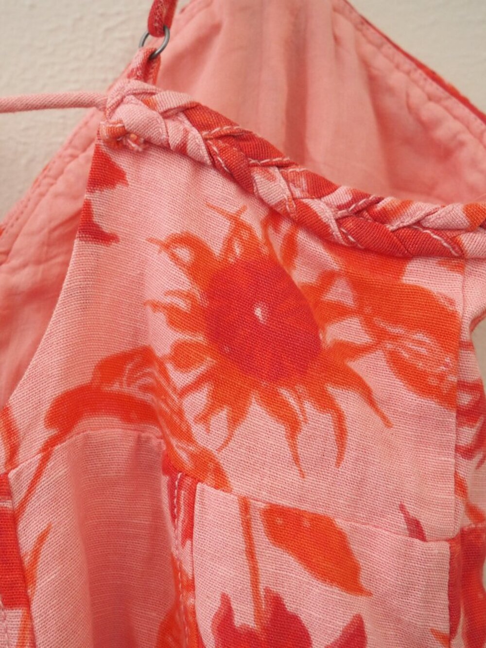 NWT Free People Altura Printed Mini Dress in Strawberry Lemonade sz M - Picture 9 of 10